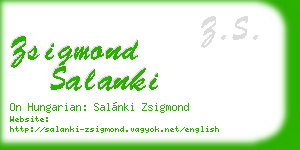 zsigmond salanki business card