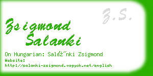 zsigmond salanki business card